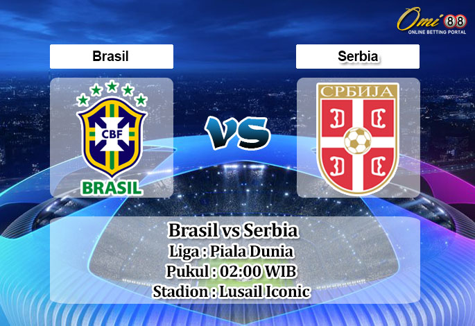 Prediksi Skor Brasil vs Serbia 25 November 2022