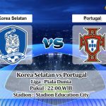 Prediksi Skor Korea Selatan vs Portugal 2 Desember 2022