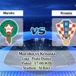 Prediksi Skor Maroko vs Kroasia 23 November 2022