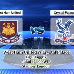 Prediksi Skor West Ham United Vs Crystal Palace 6 November 2022