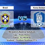 Prediksi Skor Brasil vs Korea Selatan 6 Desember 2022