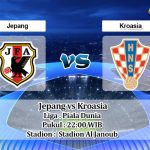 Prediksi Skor Jepang vs Kroasia 5 Desember 2022
