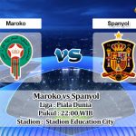 Prediksi Skor Maroko vs Spanyol 6 Desember 2022