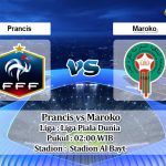 Prediksi Skor Prancis vs Maroko 15 Desember 2022