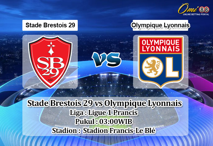 Prediksi Skor Stade Brestois 29 vs Olympique Lyonnais 29 Desember 2022