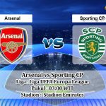 Prediksi Skor Arsenal vs Sporting CP 17 Maret 2023
